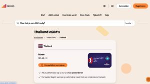 Airalo e sim thailand